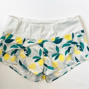 Oiselle Roga Lemon Shorts